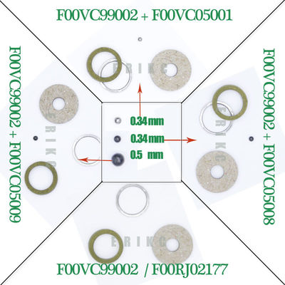 ERIKC F00VC99002 + F00VC05001 For BOS Common rail injector repair kits F00V C99 002 DIESEL steel ball set FOOVC05001