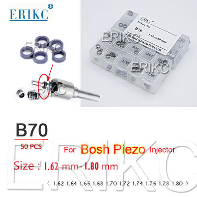 ERIKC Diesel Engine Injector Adjust Shims B70 Size 1.62-1.80 mm For BOS piezo