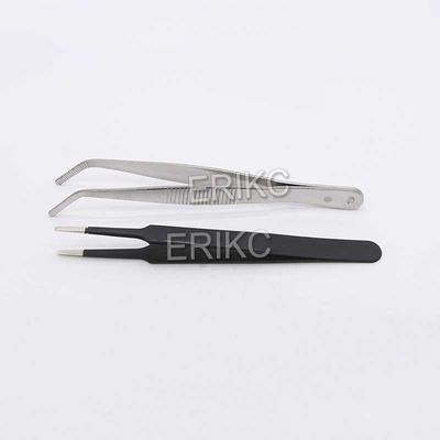 Injector installation tool straight tweezers and injector removal tool stainless steel elbow tweezers