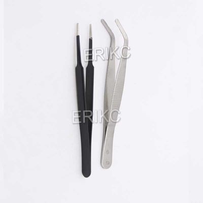 Injector installation tool straight tweezers and injector removal tool stainless steel elbow tweezers