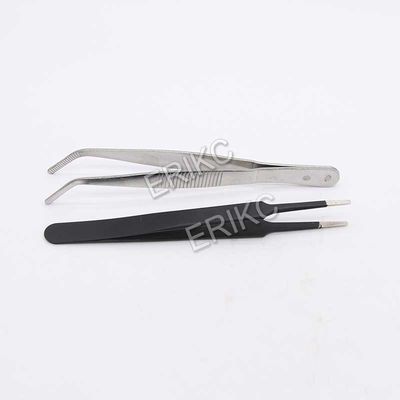 Injector installation tool straight tweezers and injector removal tool stainless steel elbow tweezers