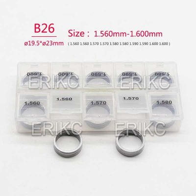 ERIKC Common Rail Lift Adjusting Shim B26 Injector Shims For BOS Total 50 Pieces Size 1.56mm-1.60mm