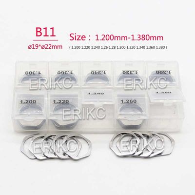 ERIKC B11 Common Rail Lift Adjusting Shim Injector Shims 50 Pieces Nozzle Adjusting Shim for Bosch