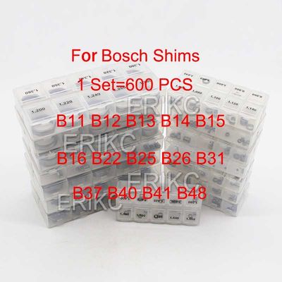 ERIKC 600 Pieces Common Rail Injector Ring Fuel Injector Base Shim B11 B12 B13 B14 B16 B25 B31 Standard Washer For BOS