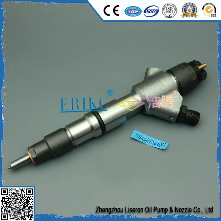 ERIKC 0445120081 hot sale original fuel injector 0445 120 081 , bosch spare parts common rail injection 0 445 120 081