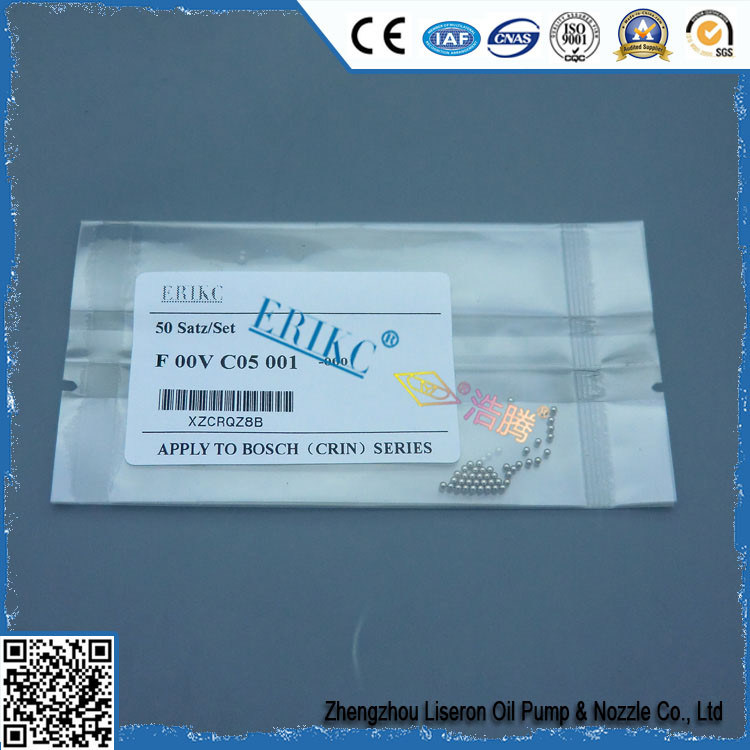 ERIKC F00VC05001 diesel fuel injector steel ball F00V C05 001, common rail injector steel ball For BOS F 00V C05 001