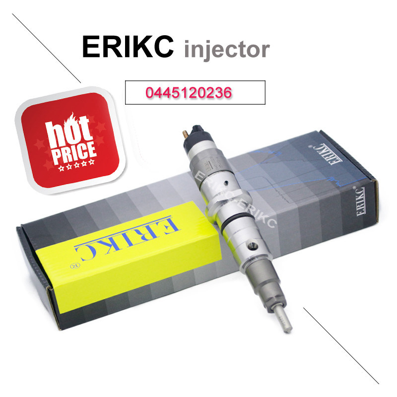 ERIKC 0445120236 For BOS common rail diesel injector 0 445 120 236 fuel truck injection 0445 120 236 for Komatsu For Cumins