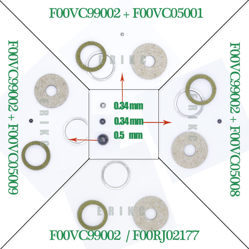 ERIKC F00VC99002 Common rail fuel injector repair kits F00V C99 002 For BOS DIESEL injector repair kits FOOVC99002