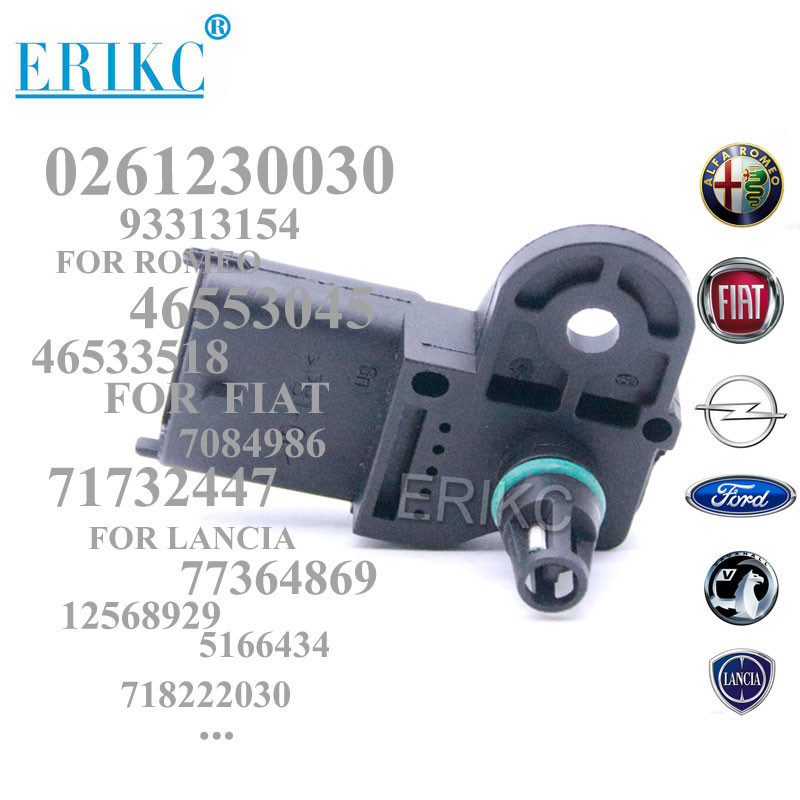 ERIKC 0261230030 MAP Pressure Sensor Intake AIR Manifold 46553045 71732447 12568929 For OPEL FIAT LANCIA FACET SCANIA