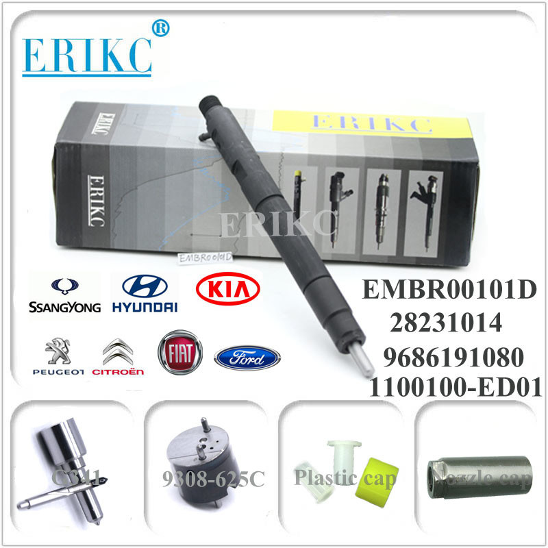 EMBR00101D delphi diesel common rail injector 28236381 R00101D 9686191080 for FIAT FORD SSANGYONG KIA HYUNDAI PEUGEOL