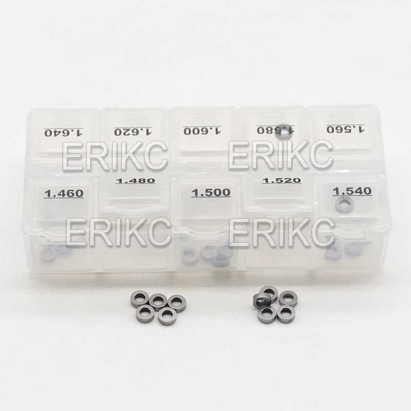 ERIKC Original Injector Shim Kits B40 Diesel Common Rail Adjusting Shim Size 1.46-1.64mm For BOS