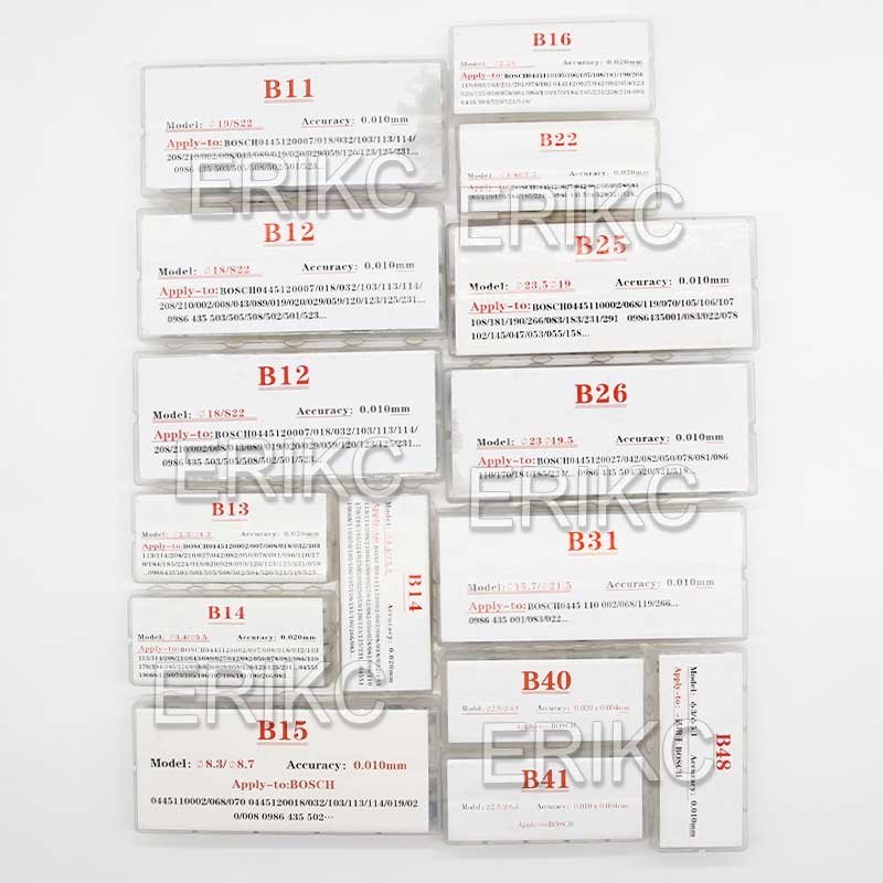 ERIKC 600 Pieces Common Rail Injector Ring Fuel Injector Base Shim B11 B12 B13 B14 B16 B25 B31 Standard Washer For BOS