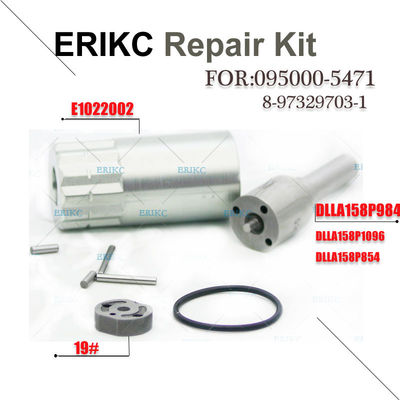 ERIKC denso 095000-5471 injetor diesel kit de reparo 8-97329703-1 DLLA158P1096 bico 19# placa de válvula E1022002 oring fornecedor